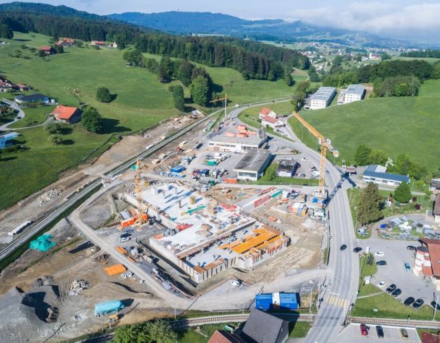 Neuer Bahnhof von Châtel-St-Denis