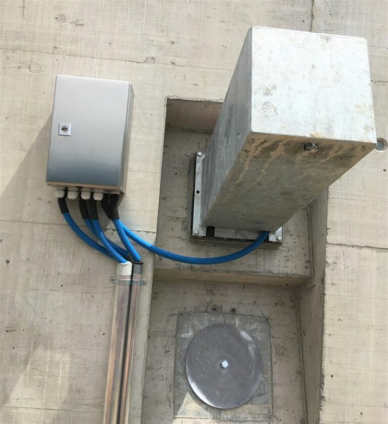 Angeschlossener Messkasten