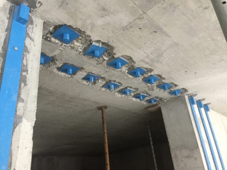 Decke über EG mit Wanddurchbruch