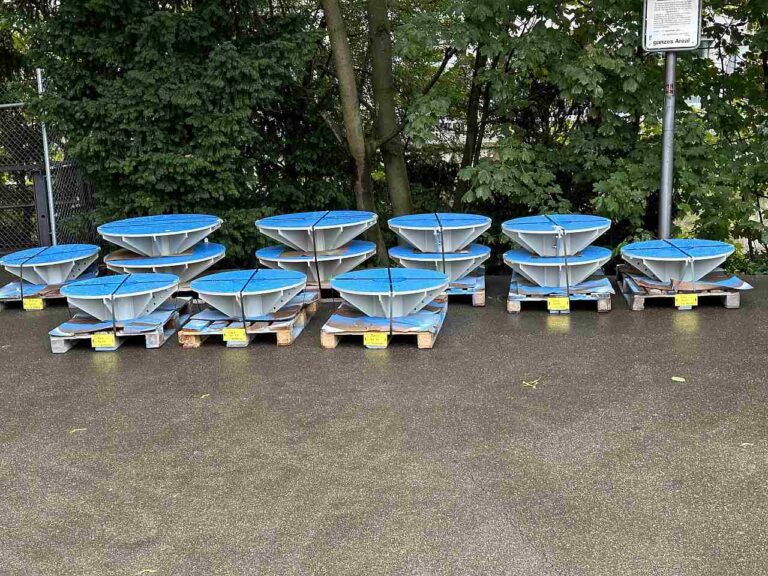 LIeferung der vorfabrizierten Stützenköpfe