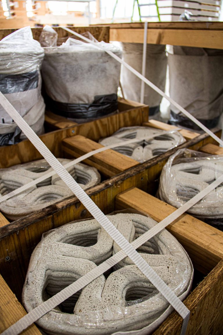 Die einzelnen Teile wurden von der ETH fein säuberlich verpackt geliefert