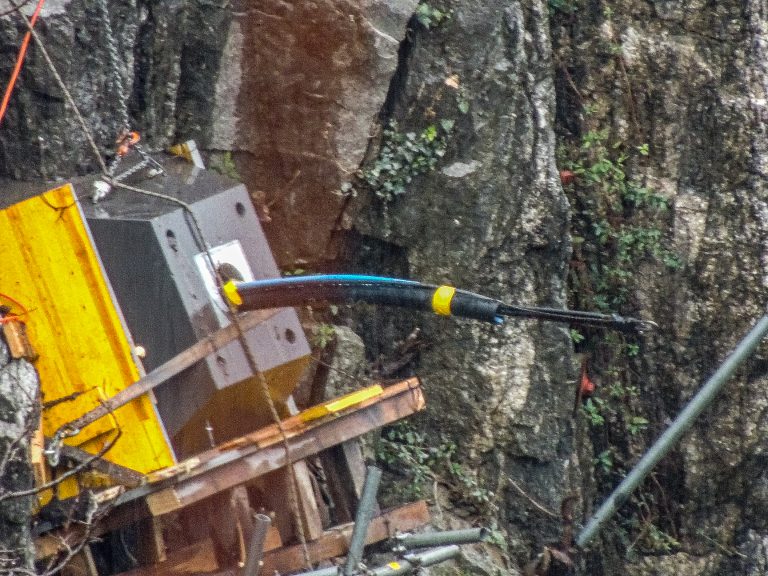 Baustellenansicht im Februar 2024